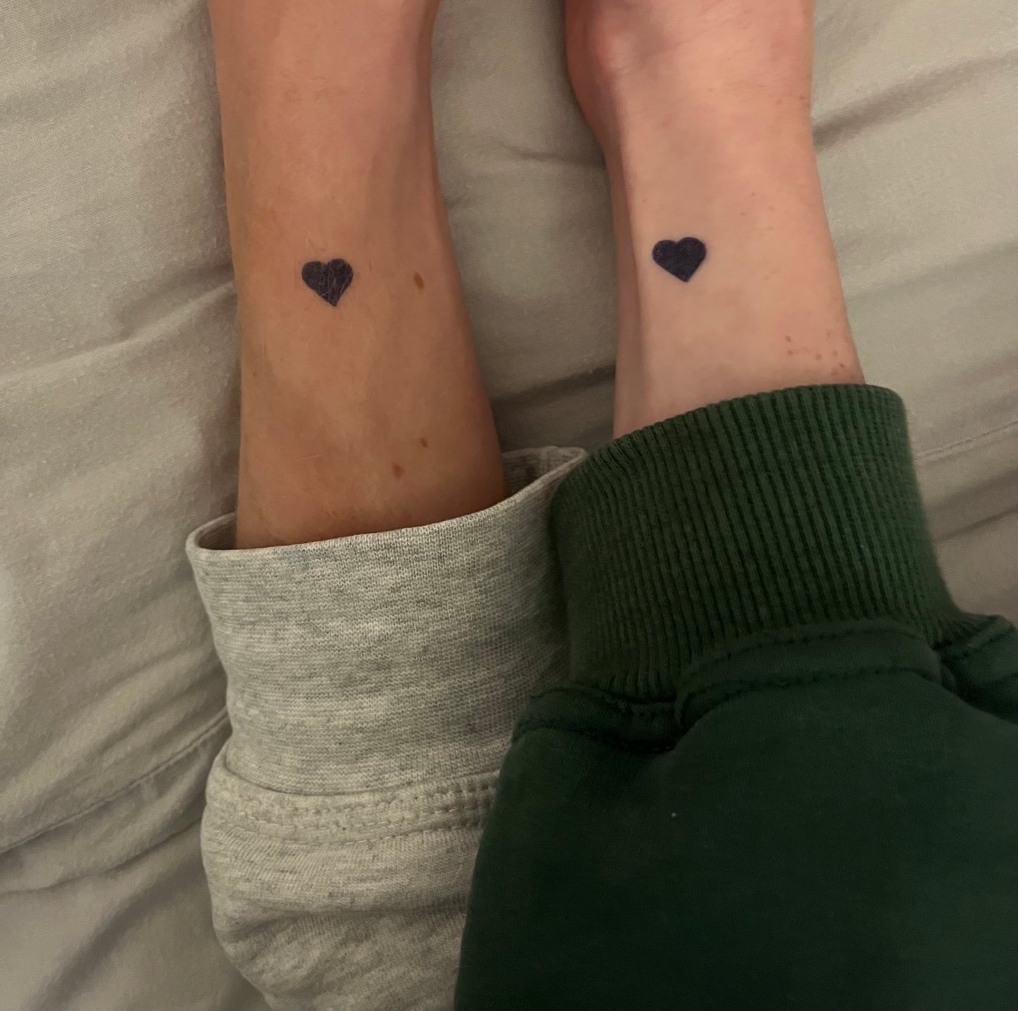 Temporary tattoo black heart