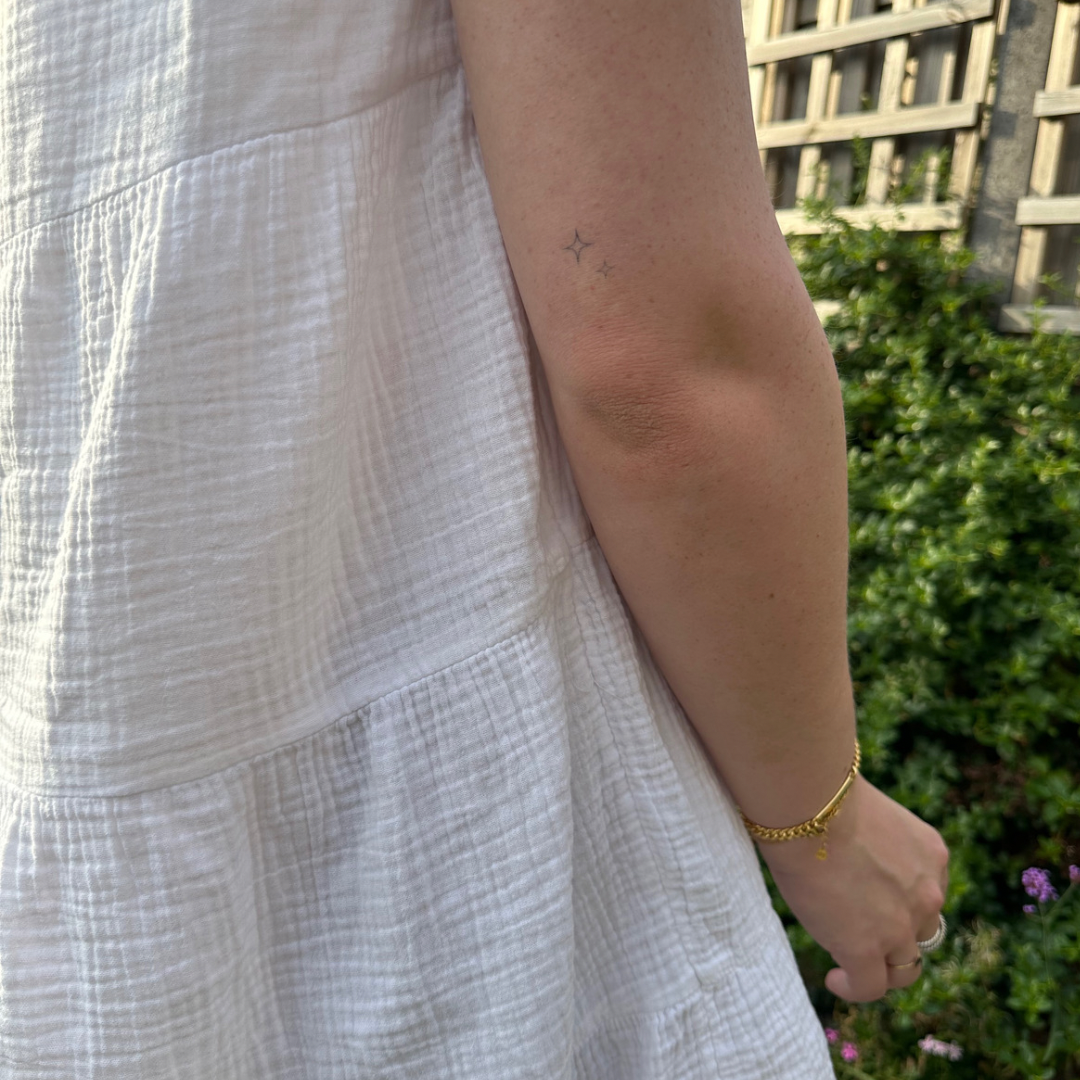 Temporary tattoo sparkle