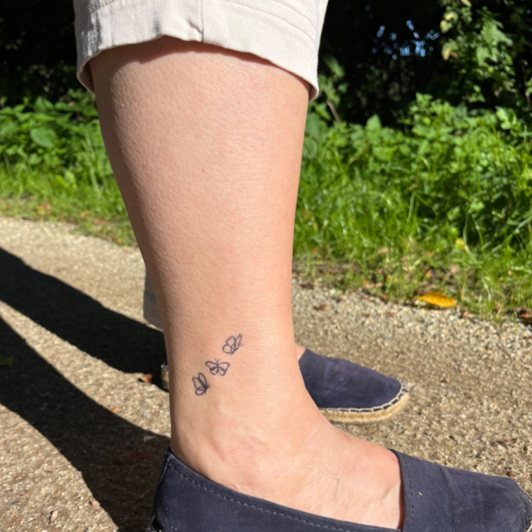 Temporary tattoo butterflies