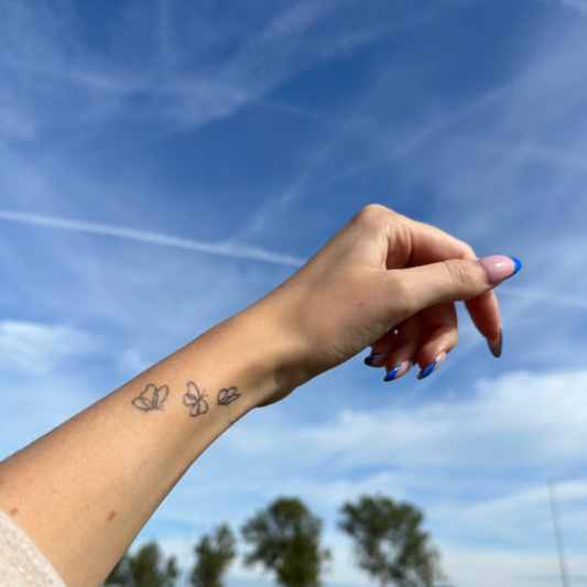 Temporary tattoo butterflies