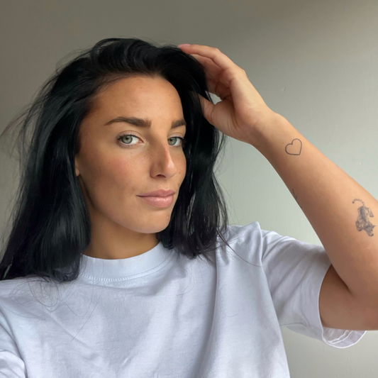 Temporary tattoo heart