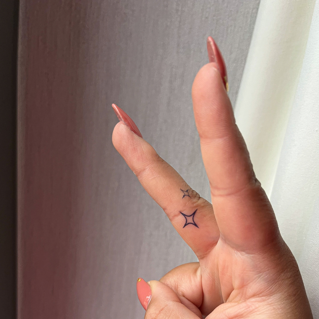 Temporary tattoo sparkle