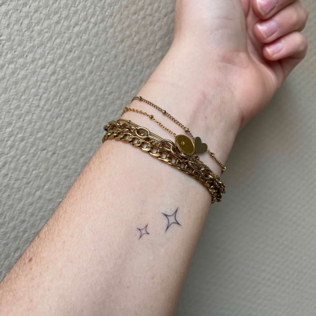 Temporary tattoo sparkle