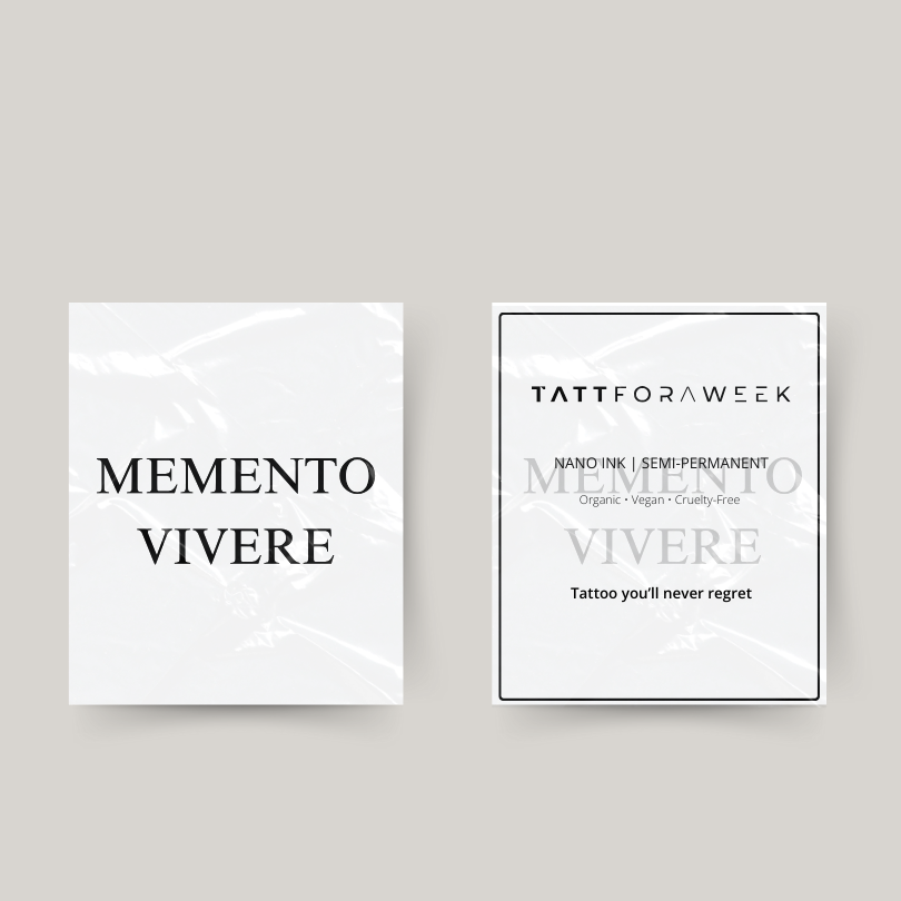 Tijdelijke tattoo momento vivere