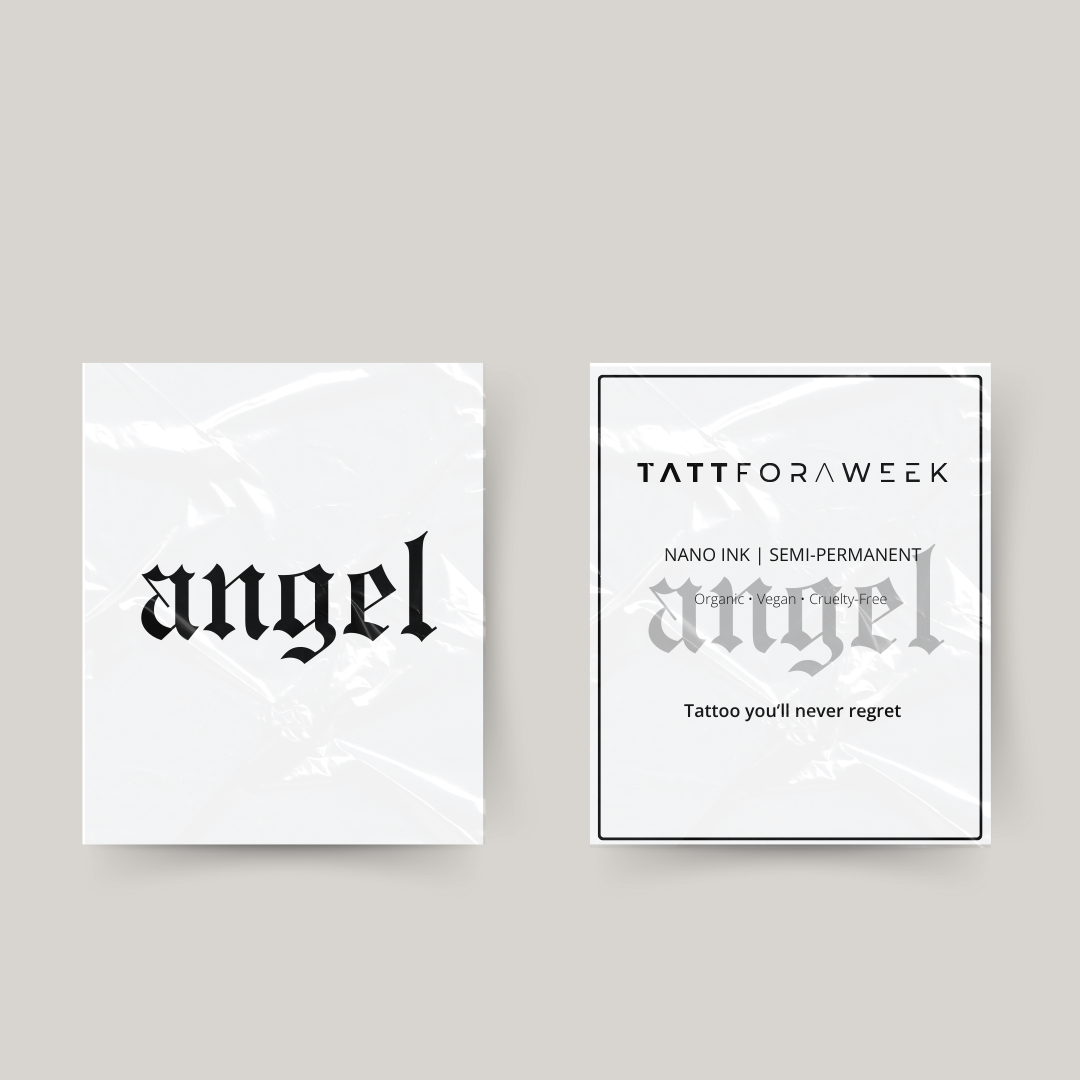 Temporary tattoo angel