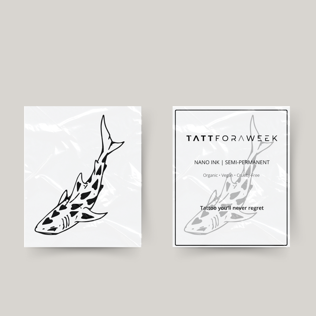 Temporary tattoo shark