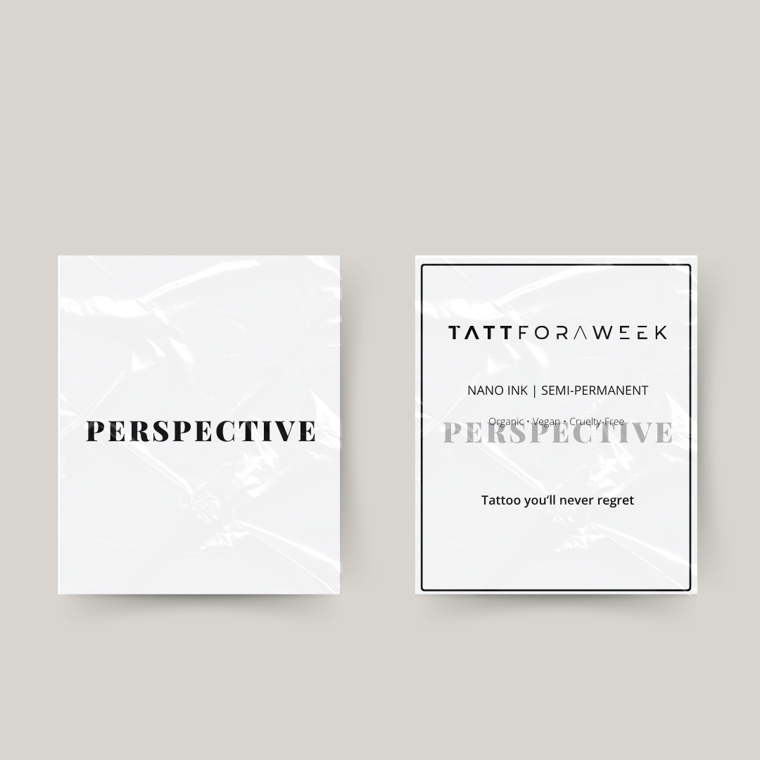 Temporary tattoo perspective