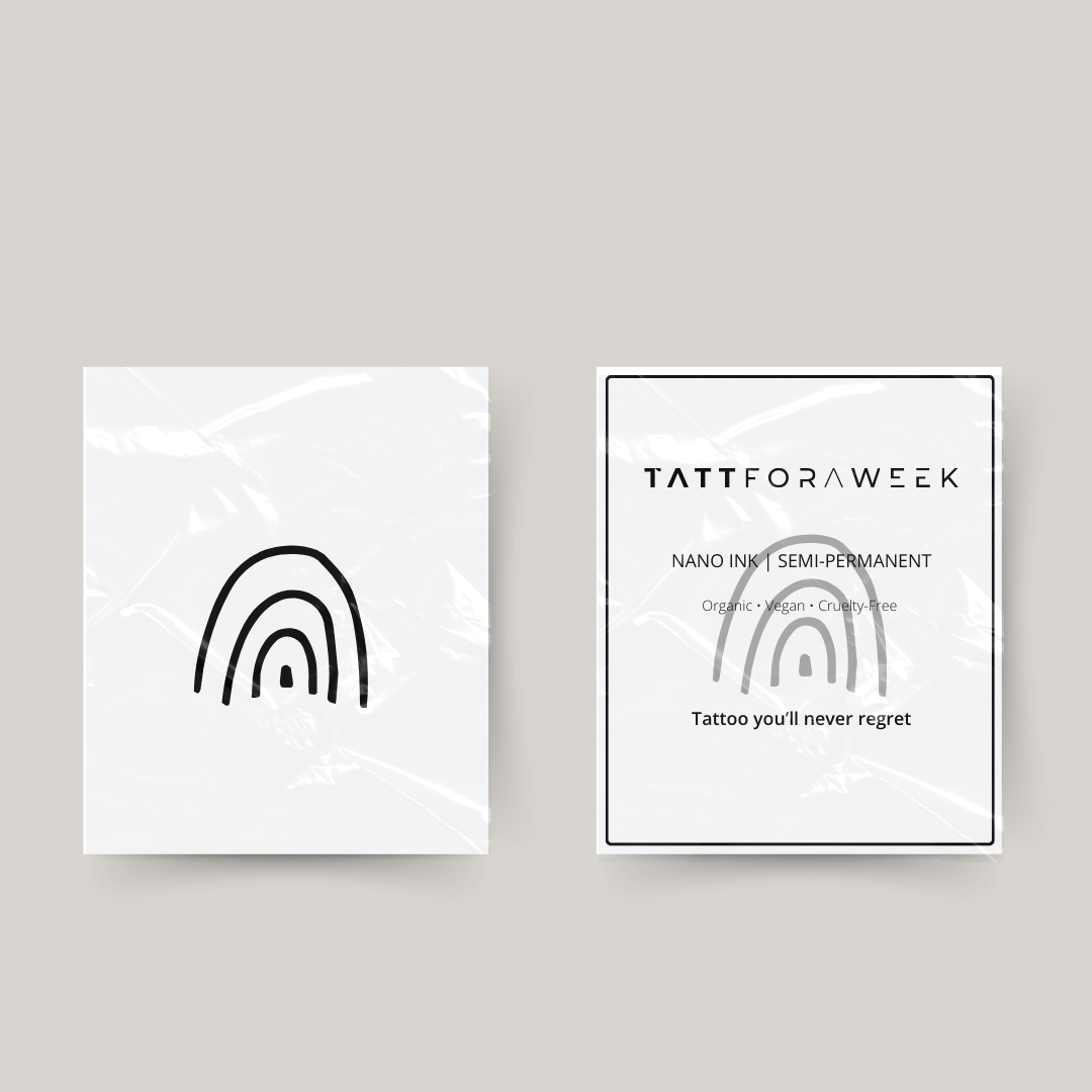 Temporary tattoo rainbow