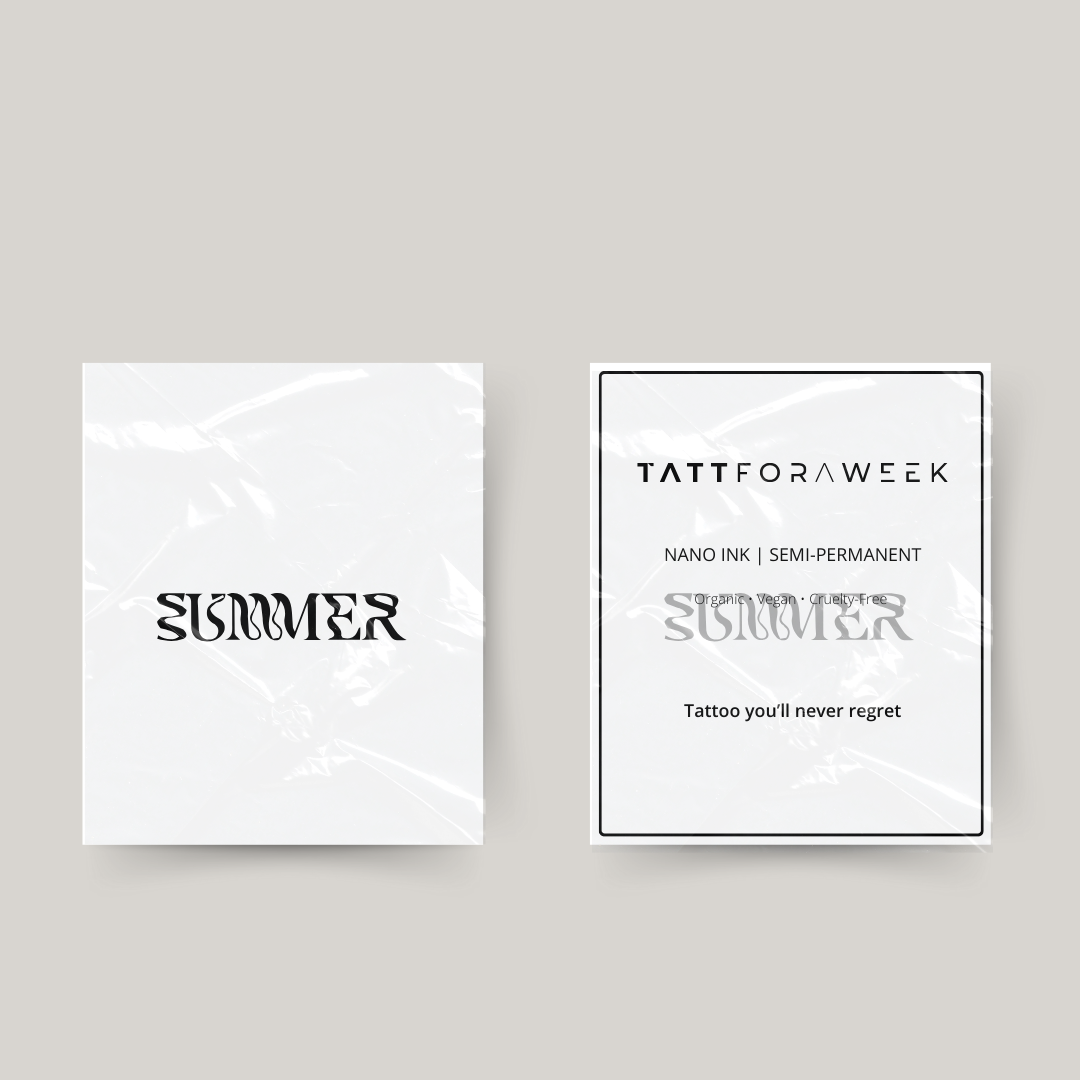 Temporary tattoo summer