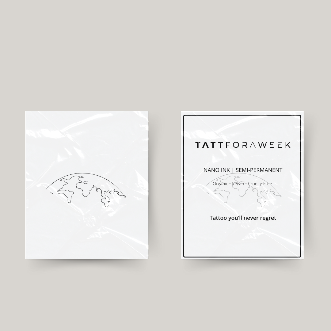 Temporary tattoo earth