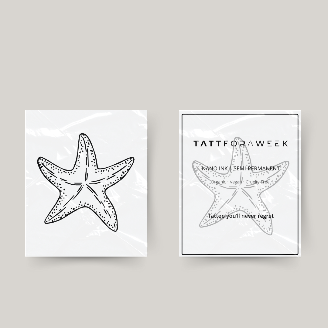 Temporary tattoo starfish