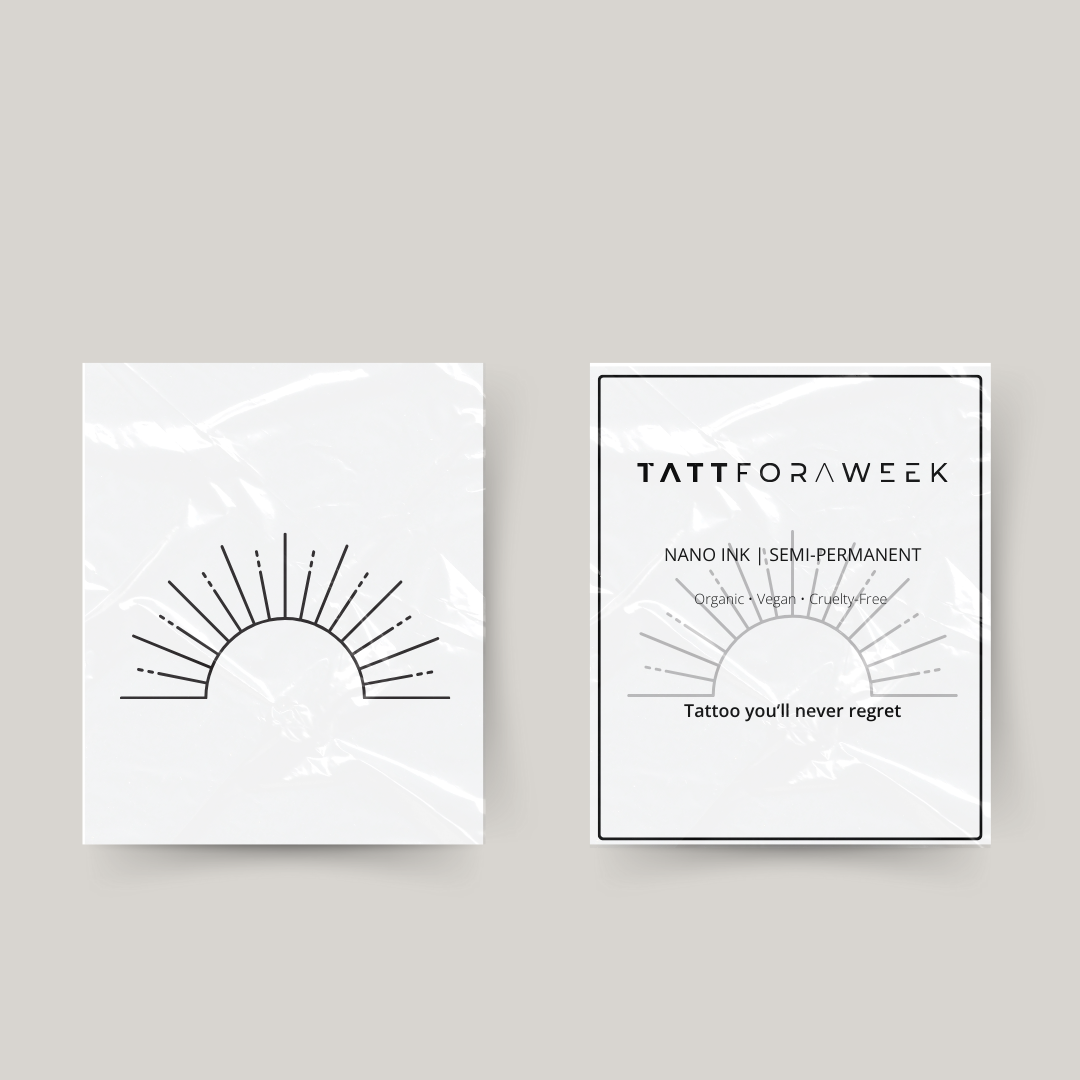 Temporary tattoo sun