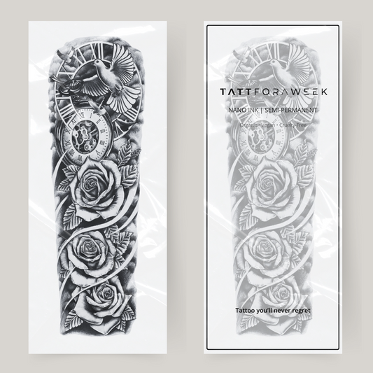 Fake tattoo sleeve pigeon