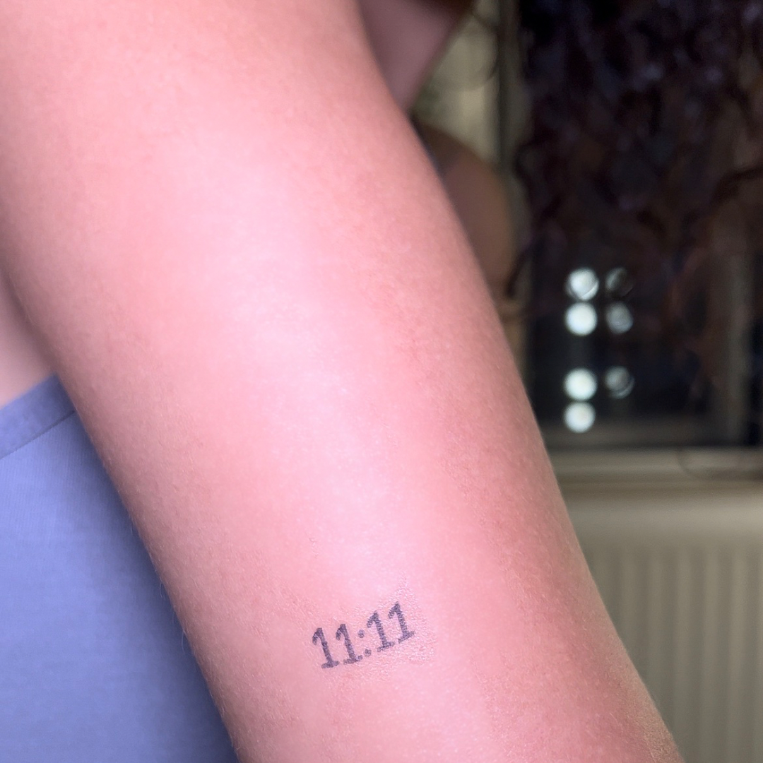 Temporary tattoo 11:11
