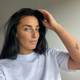 Temporary tattoo heart