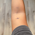 Temporary tattoo waves