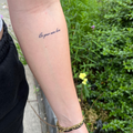 Temporary tattoo be your own hero