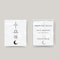 Temporary tattoo Libra universe