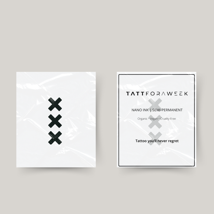 Temporary tattoo Amsterdam crosses