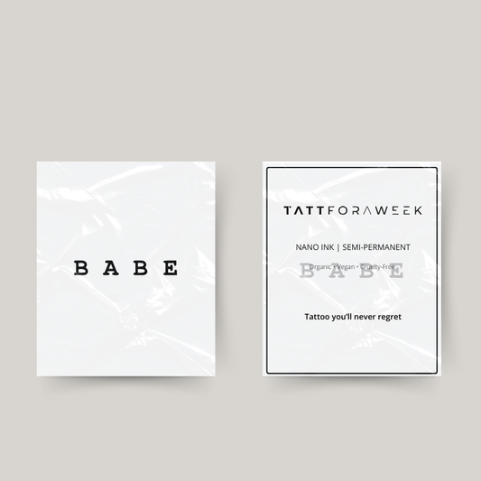 Temporary tattoo babe