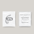 Temporary tattoo diving mask