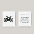 Temporary bicycle tattoo