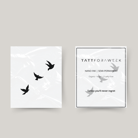 Temporary tattoo free birds