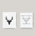 Temporary tattoo deer antlers