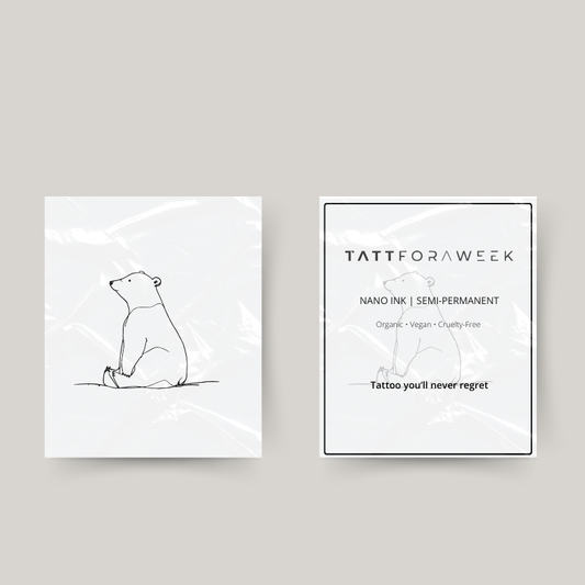 Temporary tattoo polar bear