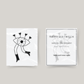 Temporary tattoo walking eye with hearts
