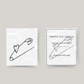 Temporary tattoo paperclip