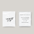Temporary tattoo paper airplane