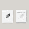 Temporary tattoo peacock feather