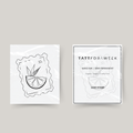 Temporary tattoo stamp lemon slice