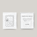 Temporary tattoo stamp tropical island