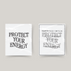 Temporary tattoo protecting your energy