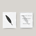 Temporary feather tattoo