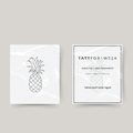Temporary pineapple tattoo