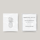 Temporary pineapple tattoo