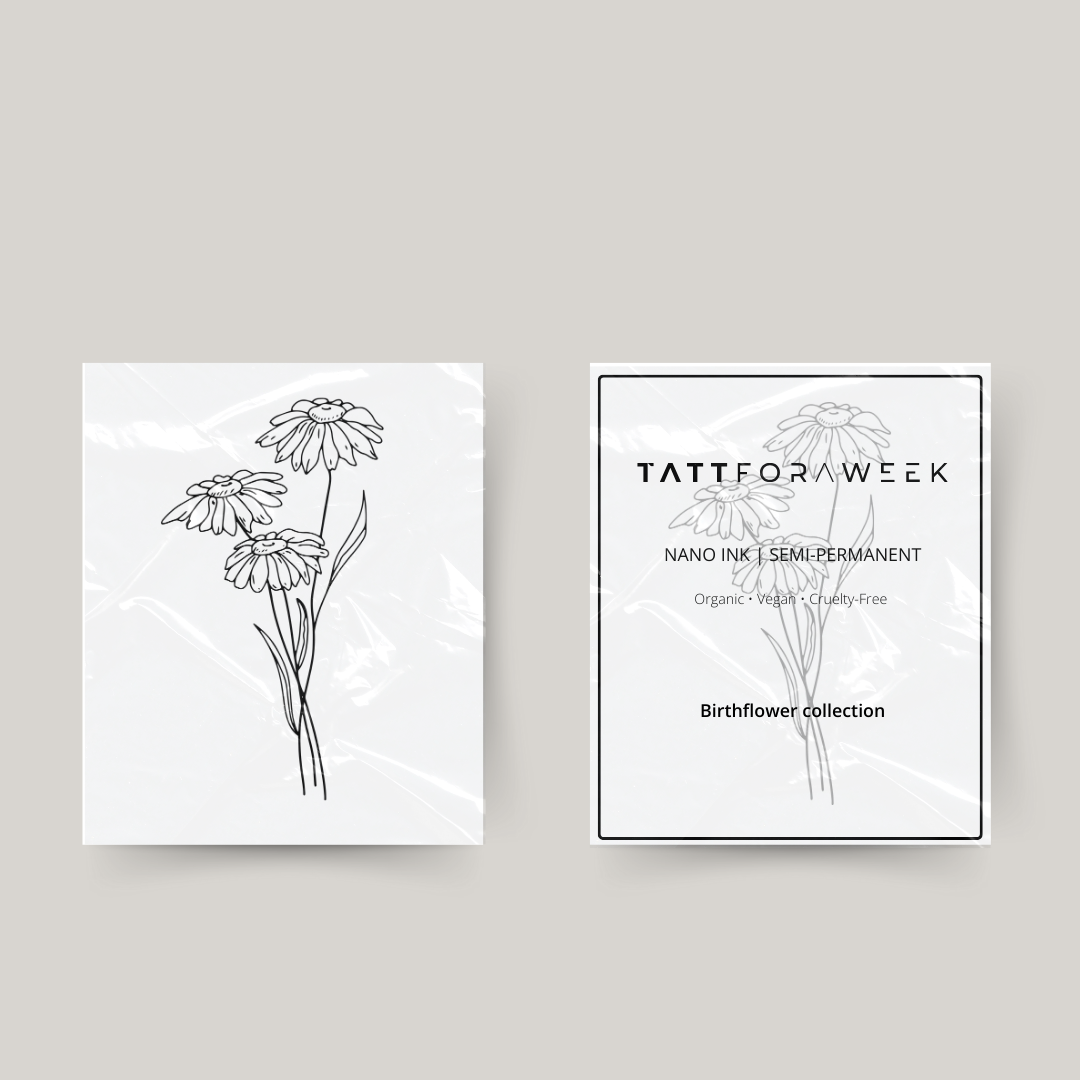 Temporary tattoo birthflower April