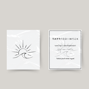 Temporary beach tattoo