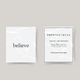 Temporary tattoo believe