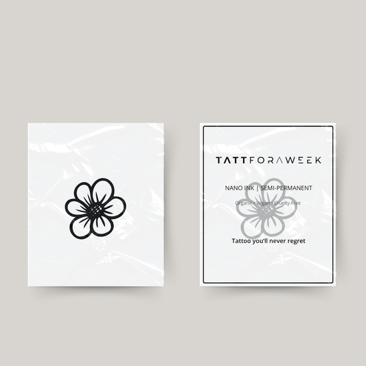 Temporary tattoo flower