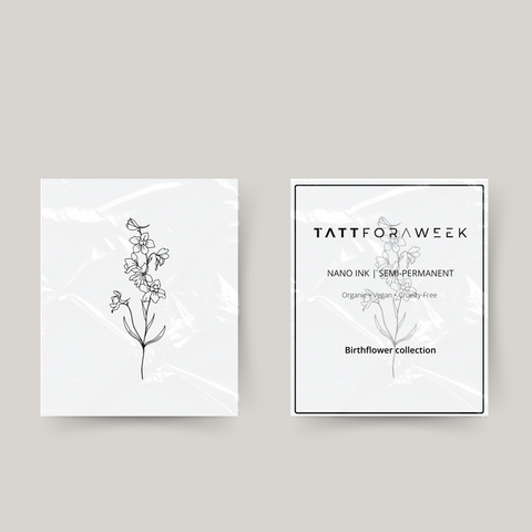 Temporary tattoo birthflower december