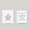 Temporary tattoo spinning star