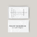 Temporary tattoo follow your dream
