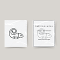 Temporary tattoo gecko