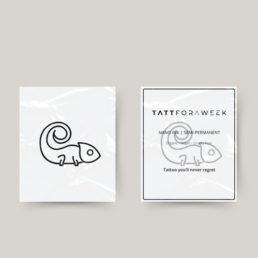 Temporary tattoo gecko