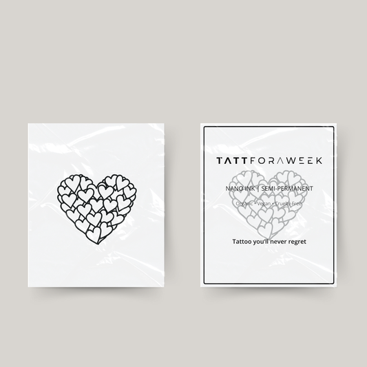 Temporary tattoo hearts heart