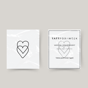 Temporary heart tattoos
